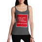 Women Funny Sarcasm Tank Top Last Christmas I Woke Up Women's Tank Top Medium Dark Grey