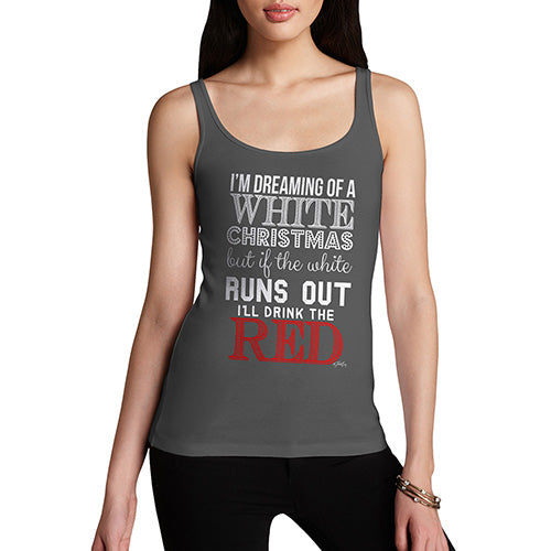 Funny Tank Top For Women Sarcasm I'll Drink The Red Women's Tank Top Small Dark Grey