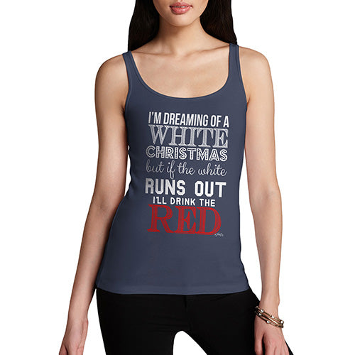 Funny Tank Tops For Women I'll Drink The Red Women's Tank Top Small Navy