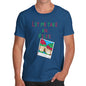 Novelty T Shirts For Dad Let Me Take An Elfie Men's T-Shirt Small Royal Blue