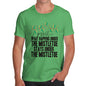 Funny Tshirts For Men What Happens Under The Mistletoe Men's T-Shirt Medium Green