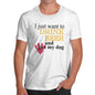 Drink Beer And Pet My Dog Men's T-Shirt