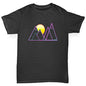 Triangle Mountain Sunset Boy's T-Shirt