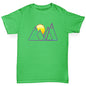 Triangle Mountain Sunset Boy's T-Shirt