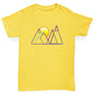 Triangle Mountain Sunset Boy's T-Shirt