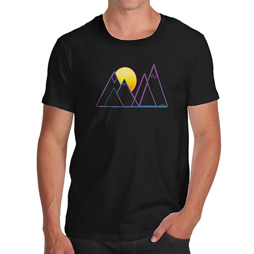 Triangle Mountain Sunset Men's T-Shirt