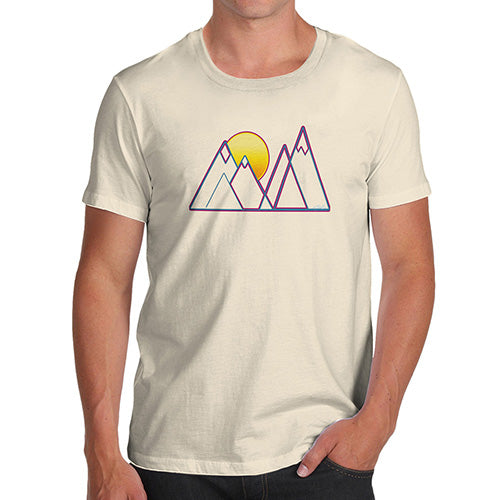 Triangle Mountain Sunset Men's T-Shirt