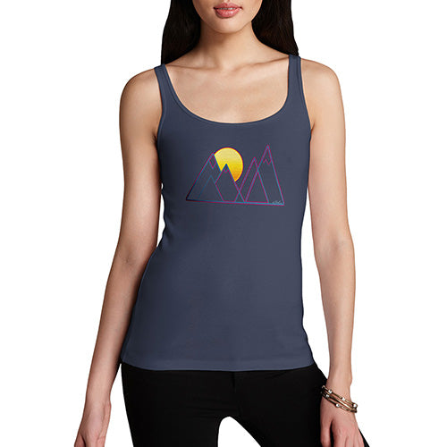 Triangle Mountain Sunset Women's Tank Top