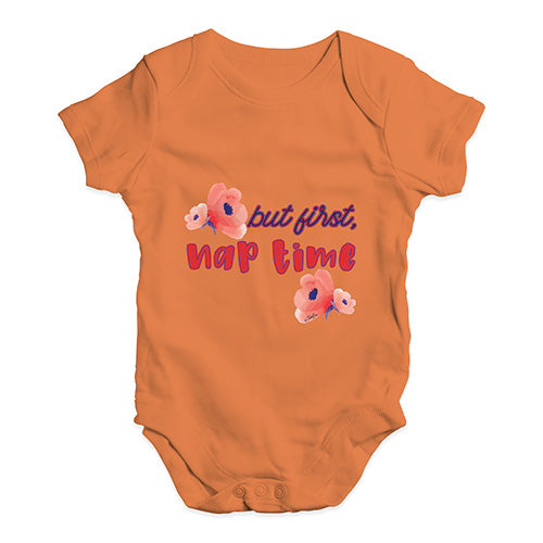 But First Nap Time Baby Unisex Baby Grow Bodysuit