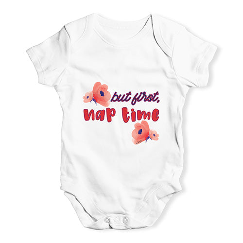 But First Nap Time Baby Unisex Baby Grow Bodysuit