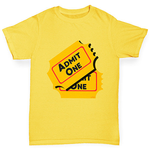 Admit One Ticket Boy's T-Shirt