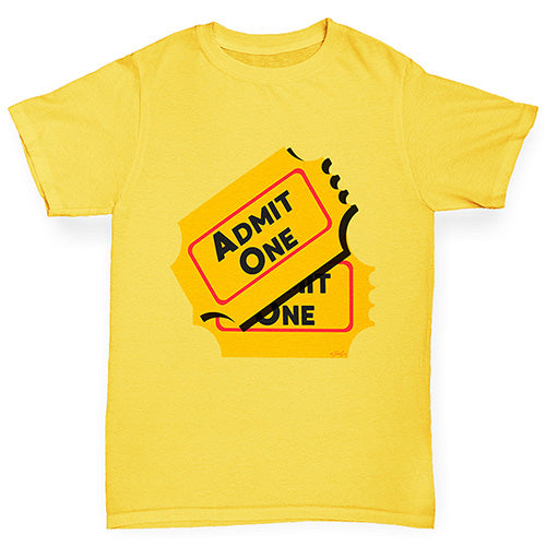 Admit One Ticket Girl's T-Shirt 