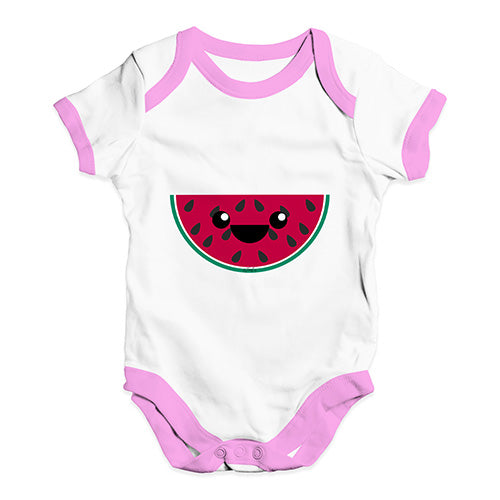 Happy Cartoon Watermelon Baby Unisex Baby Grow Bodysuit