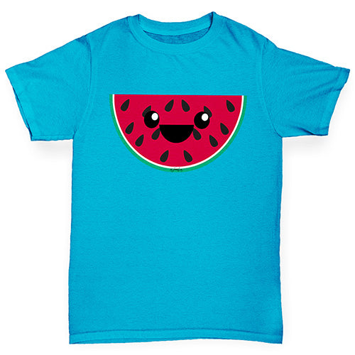 Happy Cartoon Watermelon Boy's T-Shirt