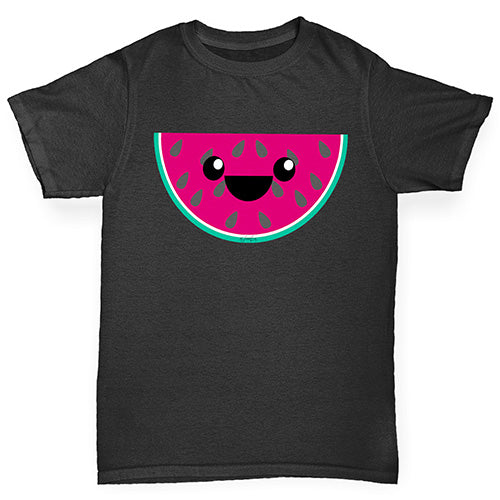 Happy Cartoon Watermelon Boy's T-Shirt