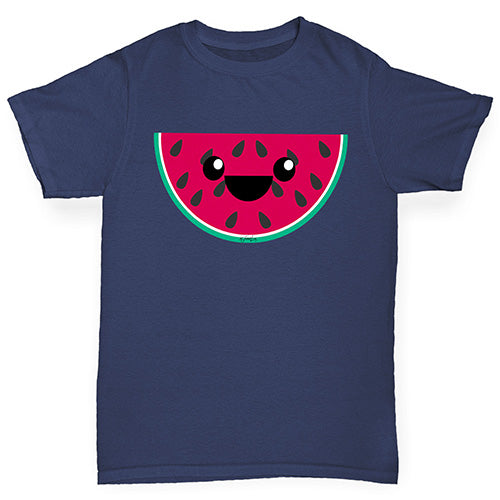 Happy Cartoon Watermelon Boy's T-Shirt