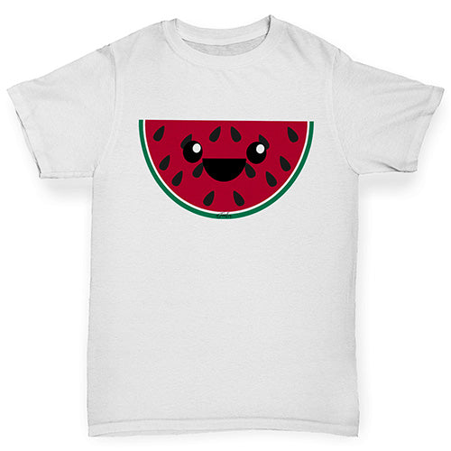 Happy Cartoon Watermelon Boy's T-Shirt