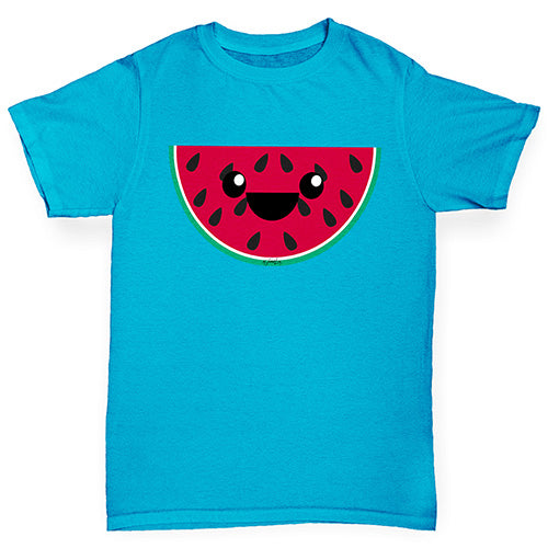 Happy Cartoon Watermelon Girl's T-Shirt 