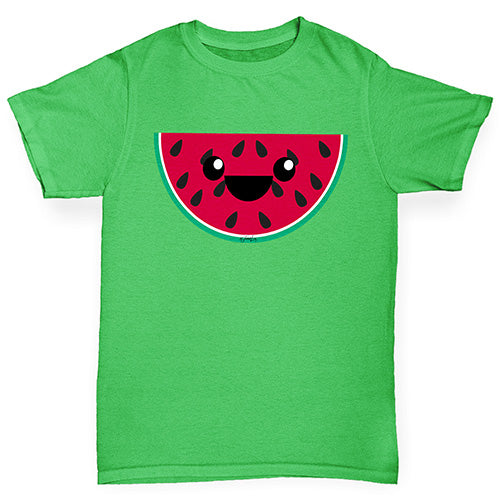 Happy Cartoon Watermelon Girl's T-Shirt 