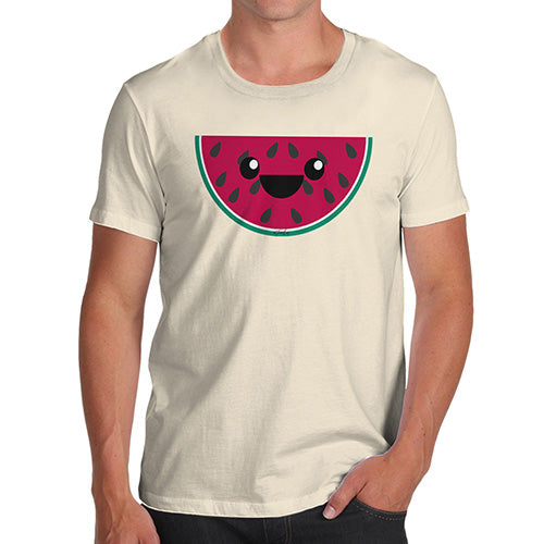 Happy Cartoon Watermelon Men's T-Shirt