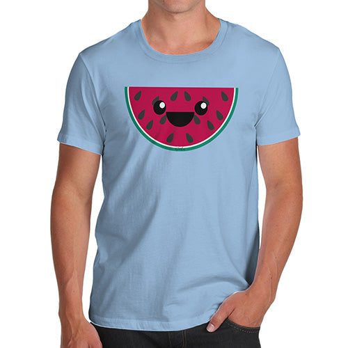 Happy Cartoon Watermelon Men's T-Shirt