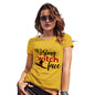 Funny T-Shirts For Women Resting Witch Face Women's T-Shirt Small Yellow