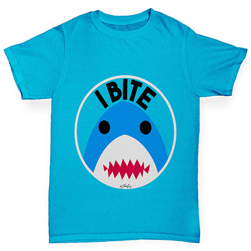 I Bite Shark Girl's T-Shirt 