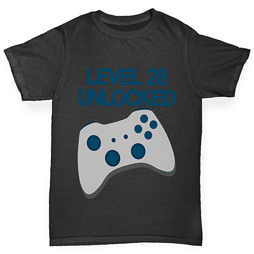 Personalised Level Unlocked Boy's T-Shirt