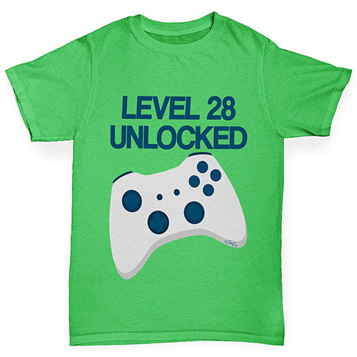 Personalised Level Unlocked Boy's T-Shirt