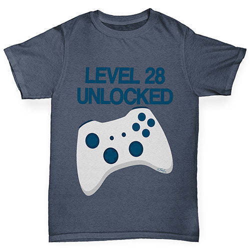 Personalised Level Unlocked Boy's T-Shirt