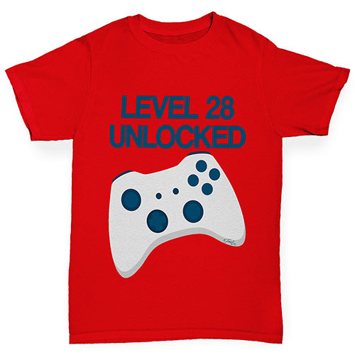 Personalised Level Unlocked Boy's T-Shirt