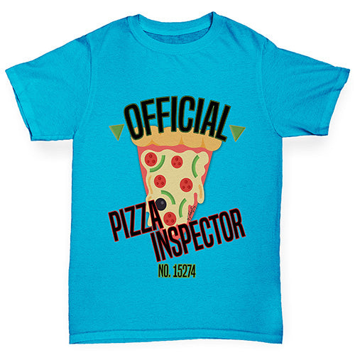 Official Pizza Inspector Boy's T-Shirt