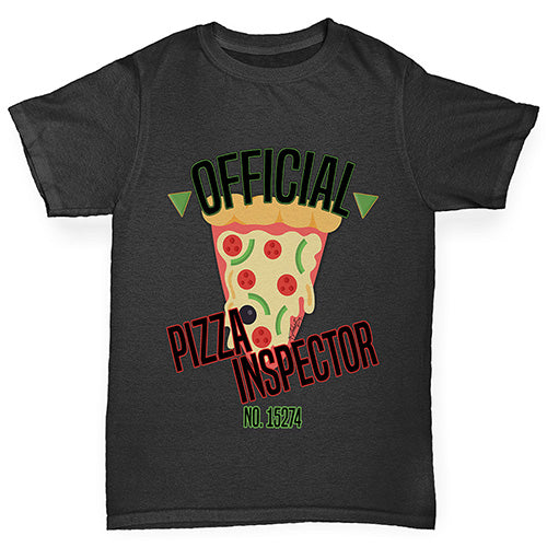 Official Pizza Inspector Boy's T-Shirt