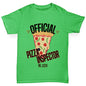 Official Pizza Inspector Boy's T-Shirt