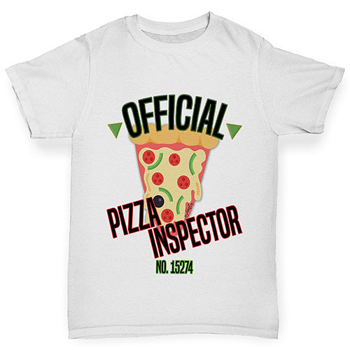 Official Pizza Inspector Boy's T-Shirt