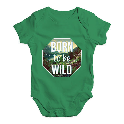 Born To Be Wild Baby Unisex Baby Grow Bodysuit