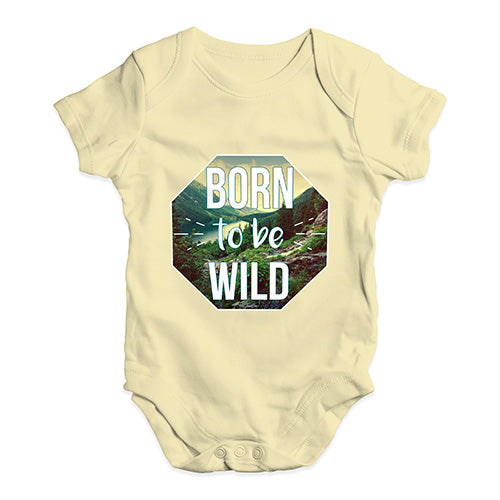 Born To Be Wild Baby Unisex Baby Grow Bodysuit
