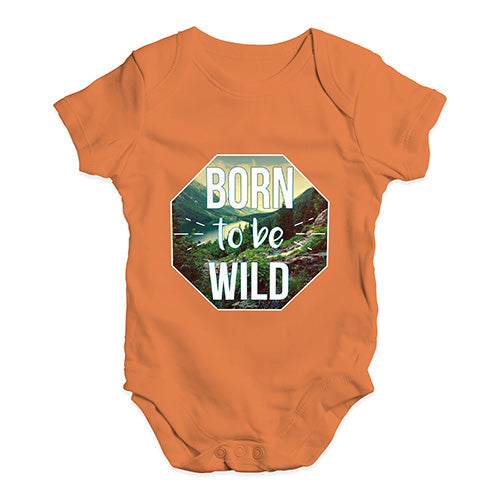 Born To Be Wild Baby Unisex Baby Grow Bodysuit