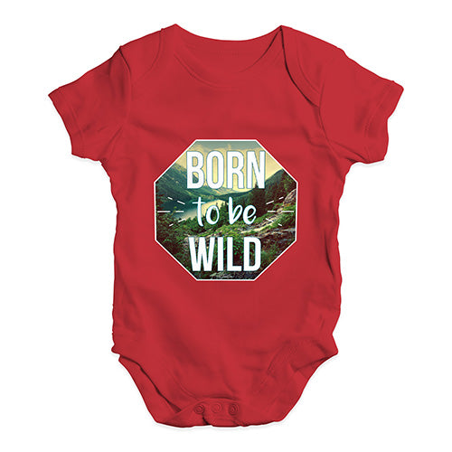 Born To Be Wild Baby Unisex Baby Grow Bodysuit