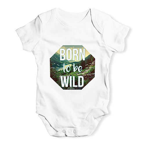 Born To Be Wild Baby Unisex Baby Grow Bodysuit