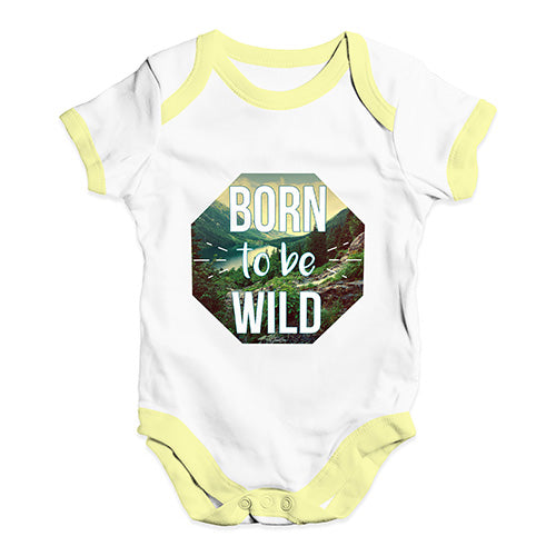 Born To Be Wild Baby Unisex Baby Grow Bodysuit