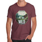 Funny T-Shirts For Men Born To Be Wild Men's T-Shirt Small Burgundy