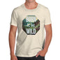 Funny T-Shirts For Men Born To Be Wild Men's T-Shirt Medium Natural