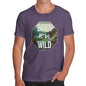 Funny Mens T Shirts Born To Be Wild Men's T-Shirt Medium Plum