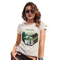 Womens Novelty T Shirt Christmas Born To Be Wild Women's T-Shirt X-Large Natural