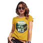 Womens Funny Tshirts Born To Be Wild Women's T-Shirt Medium Yellow