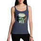 Novelty Tank Top Women Born To Be Wild Women's Tank Top Large Navy