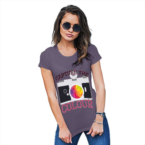 Novelty Gifts For Women Capture The Colour Women's T-Shirt Medium Plum