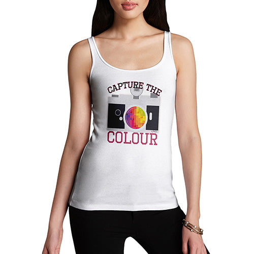 Women Funny Sarcasm Tank Top Capture The Colour Women's Tank Top Medium White