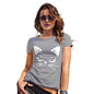 Funny Tshirts For Women Cat Eyes Women's T-Shirt Medium Light Grey